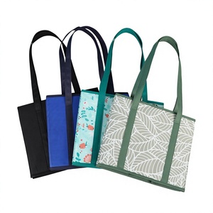 Custom Durable Foldable Camouflage Non-Woven Fabric Medium Shopping <b>Tote</b> Storage <b>Bag</b> pp Webbing Handles <b>Shoulder</b> <b>Strap</b> Large SH - Product Image 6