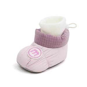 Scarpe per bambini unisex invernali in cotone con suola morbida, foderate in pile, ispessite, calde, anti-caduta, per bambini da 0 a 1 anno - Product Image 5