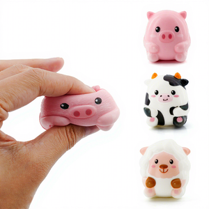 Jouet Squishy PU 8 animaux à remontée lente, coloré, en forme d'animal simulé, pour le stress - Product Image 1