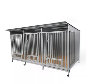 Heavy Duty Stainless Steel <strong>Dog</strong> <strong>Cage</strong> and Kennel with Plastic Tray for Medium and <strong>Large</strong> <strong>Dogs</strong> HOUSES - Product Image 5