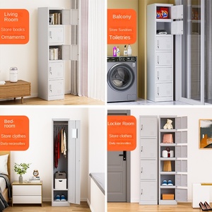 Tủ quần áo sắt cột đơn tủ khóa nhân viên Sáu ngăn khóa nhân viên với kho thép để sử dụng tại nhà - Product Image 5