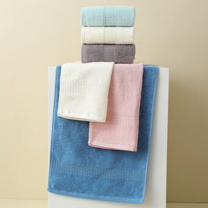Pure Cotton Face Towel 33x71 Cm Solid Color Soft Absorbent Home Use Rectangular Towels For Bath And Sports - Product Image 2
