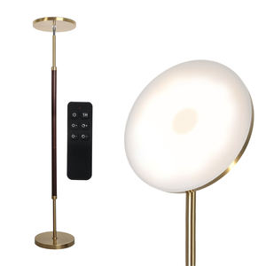 LED Floor Lamp Solid Wood Construction 30W 3000LM Remote <b>Control</b> Stepless Dimming Color Changing Midcentury <b>Standing</b> Lamp - Product Image 2