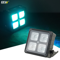 Projecteur LED étanche IP65 4x18W RGBWAUV à batterie, contrôle DMX Wifi APP, pour événements scéniques en extérieur