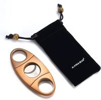 Cutter à cigares en métal de luxe Sclier, personnalisé, de haute qualité, en acier inoxydable et zinc, avec impression d'étiquettes, ensemble premium parfait