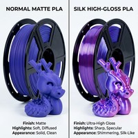 Filament PLA Soie 1,75 mm 1 kg OEM Finition Métallique Brillante Haute Brillance Matériau d'Impression 3D Vente en Gros Zhejiang
