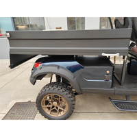 Voiturette de golf 2 places, chariot utilitaire avec benne résistante à l'usure pour chantier de construction, livraison sur courte distance