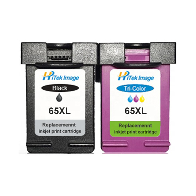 HITEK Compatible HP 65 XL N9K04AA N9K03AA Remanufactured Inkjet Ink Cartridge 2652 2655 2620 3720 3721 3722 3723 5020
