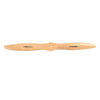 Hélice robuste en bois de hêtre 17x8, 63g, renforcée pour avion RC à moteur essence/nitro 20CC-26CC, pièces d'hélices équilibrées CNC