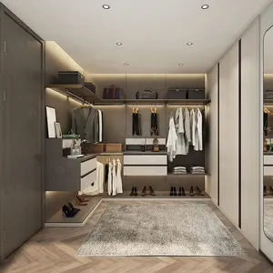SUOFEIYA Custom Master Room elegante cabina di lusso armadio con ripiano apribile