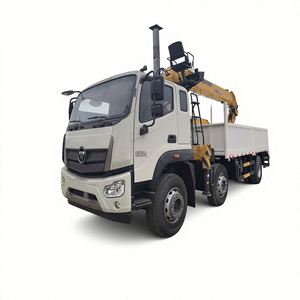 FOTON Flatbed Crane Truck with Hydraulic Boom 10t Capacity 16m Lifting Height High Efficiency <b>Engine</b> & Gearbox for Cargo Lifting - Product Image 1