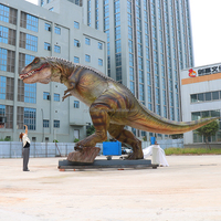 T-rex de dinosaure animatronique grandeur nature réaliste d'extérieur de grand 10 mètres pour Jurassic Dinosaur Park