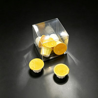 Nouvelle arrivée, boîte d'emballage en plastique transparente pour bonbons, imprimée en CMYK, qualité alimentaire, pliable, taille et couleur personnalisables