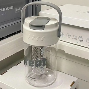 Decani Straw Cup With Tea Infuser 500Ml Portable Travel <b>Water</b> <b>Bottle</b> For Girls Fruit Tea <b>Filter</b> Plastic Drinkware - Product Image 3