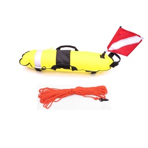 Boya flotante de nailon en forma de barco para buceo y pesca submarina, completa con línea de 25 m - Product Image 3