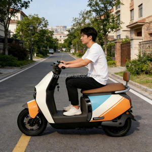 Scooter électrique haute performance pour adultes, 2 places, 600W, batterie LiMn2O4 60V24Ah, cyclomoteur électrique - Product Image 1