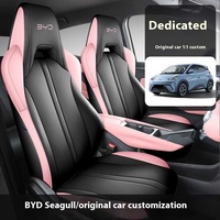 Housse de siège de voiture complète personnalisée avancée pour BYD Seagull ensemble complet avant et arrière avec coussin en cuir quatre saisons