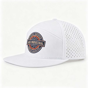7 Panels Print Hat Custom Rubber Logo Waterproof <b>Running</b> <b>Cap</b> - Product Image 1