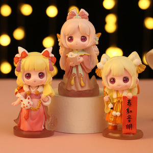 Yu Mo Spring Breeze Blind Box Figurines en résine style ancien, poupées anime, jouets de collection, cadeau - Product Image 2