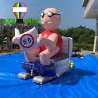Airfun modelo Abraham inflable de 2,5 m de altura, dibujos animados gigantes de Holanda, anciano inflable