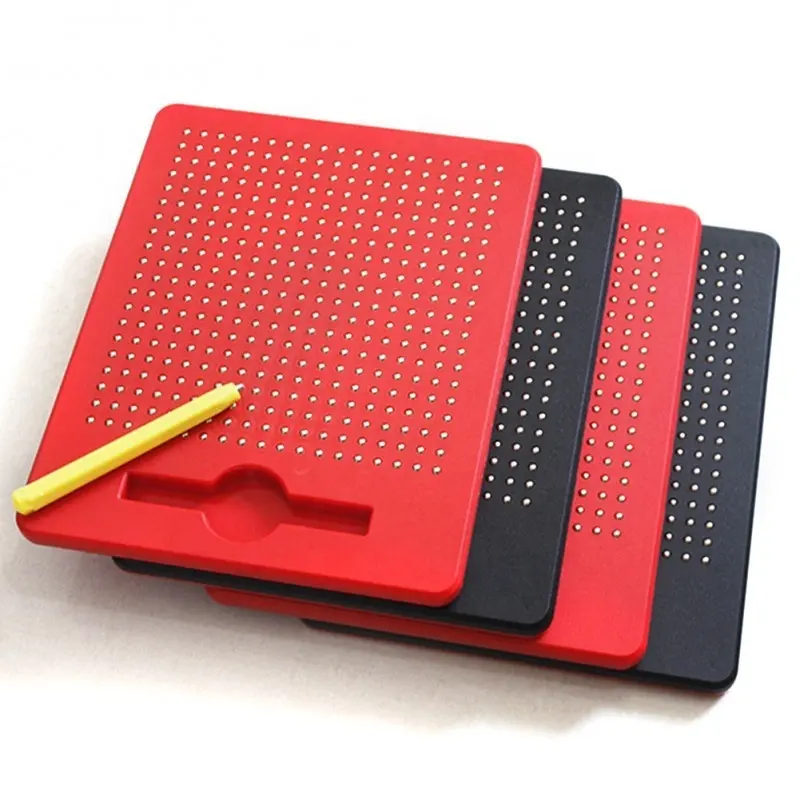 कस्टम साइज मैग्नेटिक ड्राइंग बोर्ड बॉल स्केच पैड टैबलेट मैग्नेट पेन के साथ बच्चों के सीखने के शैक्षिक खिलौने