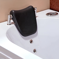 NEUX Mini-bain à remous rectangulaire moderne pour intérieur, avec drain, capacité 115L, en acrylique écologique, massage à air et hydromassage intégré