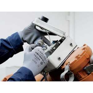 Guantes AIRPLUME de poliuretano gris con protección mecánica media de Cofra (12 pares) - Product Image 1