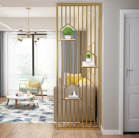 Décoration d'intérieur, séparateur de pièce moderne en acier inoxydable, écran décoratif en métal