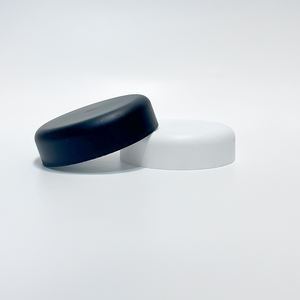 Couvercles en plastique à l'épreuve des enfants lisses sur le côté en forme de champignon rond noir et blanc mat 65mm - Product Image 4