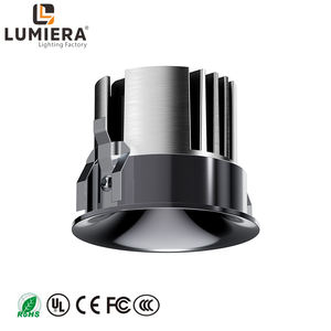 Faretto <span class=keywords><strong>LED</strong></span> Moderno 12W Luce Calda 3000K Struttura in Alluminio Dorato Funzione Antiriflesso Grado di Protezione IP44 Faretto da Interno per Soggiorno - Product Image 4