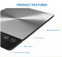 Ménage Professionnel Affichage Led Acier Inoxydable Cuisson Balance De Cuisson Mesure Électrique Balance Alimentaire Balance Numérique Cuisine