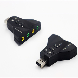 Carte son USB 7.1 canaux, mini adaptateur audio avec doubles prises casque et - Product Image 1