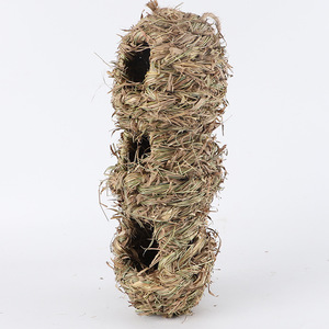 Nid d'oiseau tissé à la main en herbe 10x10x29 Écologique pour oiseaux Taille moyenne Forme arrondie - Product Image 5