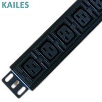 KAILES PDU 7 prises anti-choc avec prise C19, échangeable à chaud, protocole 485, surveillance des instruments, équipement de distribution d'énergie T5