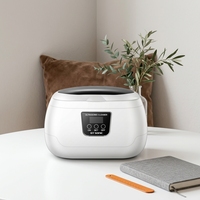 GT SONIC Nettoyeur Dentaire Électrique Ultrasonique 43KHz Portable Numérique pour Bijoux et Dents en Acier Inoxydable 0.6L Usage Domestique