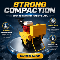 Compacteur à tambour vibrant simple, moteur diesel haute efficacité