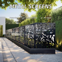 Panneaux de clôture modulaires décoratifs en aluminium découpé au laser pour extérieur, cloisons de jardin élégantes, treillis de clôture pour l'intimité, Australie