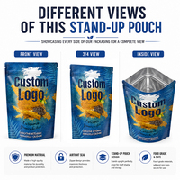 Sachet Doypack Personnalisé en Plastique Alimentaire Refermable pour Emballage de Biscuits et Stockage Alimentaire