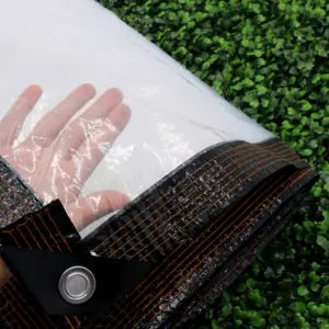 Voile d'ombrage rectangulaire transparente en HDPE, imperméable et résistante aux UV, <span class=keywords><strong>pare</strong></span>-vent pour balcon, bâche <span class=keywords><strong>de</strong></span> <span class=keywords><strong>protection</strong></span> solaire - Product Image 5