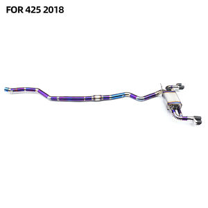 Tubos de Escape Catback de Titanio de Alta Calidad con Válvula y Silenciador, Acabado Liso de 1.2mm de Grosor para <span class=keywords><strong>BMW</strong></span> Serie 4 F32 F33 F36 <span class=keywords><strong>418i</strong></span> 420i 425i 428i - Product Image 2