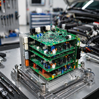 Premium HRPCBA Otomotiv Araç Kamerası Kontrol Kartı PCBA Çift Lensli Video Kaydedici OEM Akıllı Elektronik Dikiz Aynası Ana Kartı
