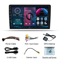 Autoradio universel 2 DIN 10 pouces avec CarPlay sans fil, Android Auto, récepteur BT, WiFi, GPS, navigation, sortie AV