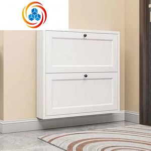 Moderno y Funcional Mueble Zapatero Extensible de Acero Inoxidable para Entrada o Sala de Estar con Compartimentos Ajustables - Product Image 3