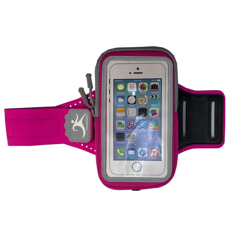 Wholesales Outdoor Reflective Waterproof Phone Band Running Mobile Phone Neoprene Sports Arm Bag