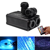 Kit de plafonnier LED en Fiber optique, 32W, Source de lumière solaire en Fiber optique pour jardin