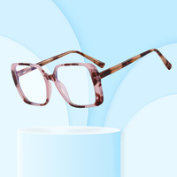 Lunettes à grand cadre pour femmes, Logo personnalisé, monture Tr90, surdimensionnées, lunettes optiques carrées Anti-lumière bleue