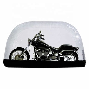 Vitrine de capsule de moto d'abri gonflable de PVC Offre Spéciale, tente transparente anti-poussière gonflable pour la voiture, voiture de stockage - Product Image 4