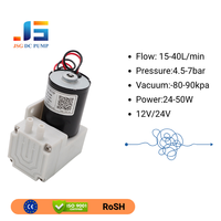 Pompa Air Diafragma Mikro JSG DC PUMP Compact 12V Tekanan Tinggi 3.5bar 7-16W Motor Mini Tanpa Sikat 20L/menit Aliran Minuman OEM