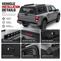 Auvent de camionnette imperméable pour Mazda BT-50 Double Cab, fournisseur d'auvents rigides en aluminium pour le rangement d'équipements de camping automobile