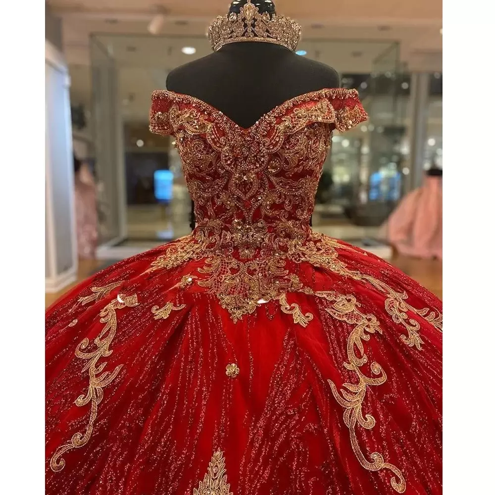 strapless open back dress 'Dita' Strapless Sequin Embellished Velvet Gown- Red main image 0